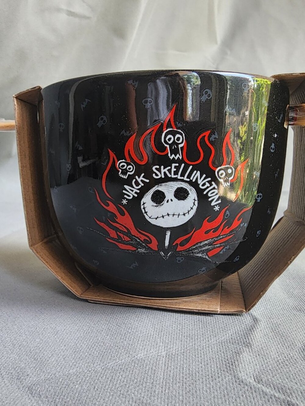 Disney Nightmare Before Christmas Jack Skellington Ceramic Ramen Noodle Rice Bow
